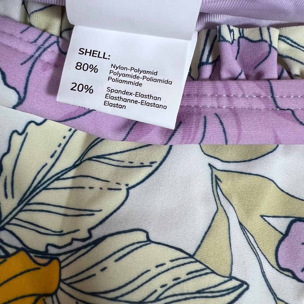 Cupshe Women's Purple Yellow Floral Underwire High Waisted Bikini Set Medium NWT - Picture 7 of 10